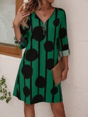 Акція на Плаття коротке літнє жіноче SHEIN GD-00147766 M Зелене від Rozetka
