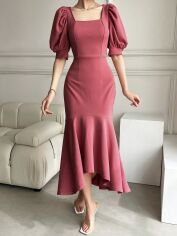 Акція на Плаття міді літнє жіноче SHEIN GD-00147872 M Рожеве від Rozetka