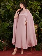 Акція на Плаття вечірнє довге літнє жіноче SHEIN GD-00149994 S Світло-рожеве від Rozetka