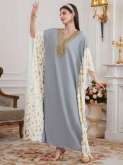 Акція на Плаття вечірнє довге літнє жіноче SHEIN GD-00148429 One Size Комбіноване від Rozetka