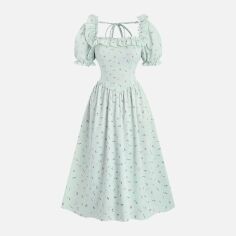 Акція на Плаття міді літнє жіноче SHEIN GD-00147005 M Блакитне від Rozetka