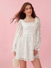 Акція на Плаття коротке літнє жіноче SHEIN GD-00150314 S Біле від Rozetka