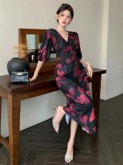 Акція на Плаття міді літнє жіноче SHEIN GD-00150359 S Комбіноване від Rozetka