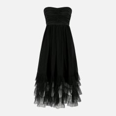 Акція на Плаття міді літнє жіноче SHEIN GD-00149775 S Чорне від Rozetka