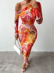 Акція на Плаття міді літнє жіноче SHEIN GD-00149781 S Комбіноване від Rozetka