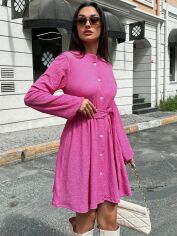 Акція на Плаття коротке осіннє жіноче SHEIN GD-00148465 M Рожеве від Rozetka