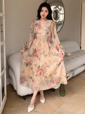 Акція на Плаття міді літнє жіноче SHEIN GD-00149865 S Комбіноване від Rozetka