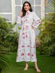 Акція на Плаття міді літнє жіноче SHEIN GD-00150026 S Біле від Rozetka