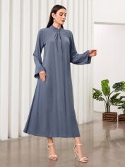 Акція на Плаття вечірнє міді осіннє жіноче SHEIN GD-00150038 S Сіре від Rozetka