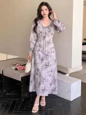 Акція на Плаття довге літнє жіноче SHEIN GD-00150208 S Комбіноване від Rozetka