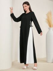 Акція на Плаття вечірнє довге літнє жіноче SHEIN GD-00149418 S Чорно-біле від Rozetka