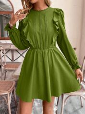 Акція на Плаття коротке літнє жіноче SHEIN GD-00149443 S Світло-зелене від Rozetka