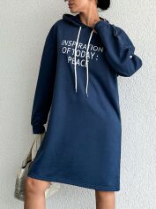 Акція на Плаття міді літнє жіноче SHEIN GD-00149452 S Сіро-синє від Rozetka