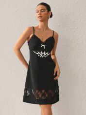 Акція на Плаття коротке літнє жіноче SHEIN GD-00149525 S Чорне від Rozetka