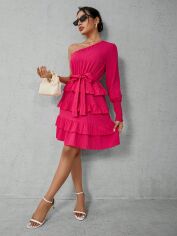 Акція на Плаття коротке літнє жіноче SHEIN GD-00149669 S Рожеве від Rozetka