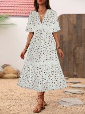 Акція на Плаття міді літнє жіноче SHEIN GD-00150321 S Біле від Rozetka