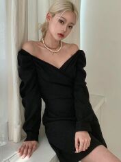 Акція на Плаття коротке літнє жіноче SHEIN GD-00149837 S Чорне від Rozetka
