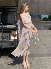 Акція на Плаття міді літнє жіноче SHEIN GD-00149863 S Комбіноване від Rozetka
