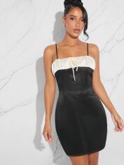 Акція на Плаття коротке літнє жіноче SHEIN GD-00149864 S Чорне від Rozetka