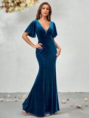 Акція на Плаття вечірнє довге літнє жіноче SHEIN GD-00149093 S Синє від Rozetka