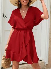 Акція на Плаття коротке літнє жіноче SHEIN GD-00149145 S Червоне від Rozetka