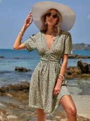 Акція на Плаття коротке літнє жіноче SHEIN GD-00149271 S Комбіноване від Rozetka