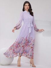 Акція на Плаття жіноче SHEIN GD-00148703 S Бузкове від Rozetka