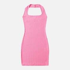 Акція на Плаття коротке літнє жіноче SHEIN GD-00148706 S Рожеве від Rozetka