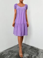 Акція на Плаття міді літнє жіноче SHEIN GD-00149044 S Бузкове від Rozetka