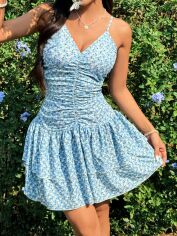 Акція на Плаття жіноче SHEIN GD-00152384 XL Блакитне від Rozetka