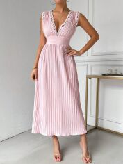 Акція на Плаття міді літнє жіноче SHEIN GD-00152637 XL Рожеве від Rozetka