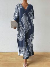 Акція на Плаття довге літнє жіноче SHEIN GD-00150543 S Комбіноване від Rozetka