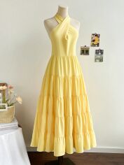 Акція на Сарафан жіночий SHEIN GD-00152768 XL Жовтий від Rozetka