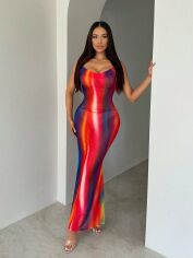 Акція на Плаття довге літнє жіноче SHEIN GD-00150880 S Комбіноване від Rozetka