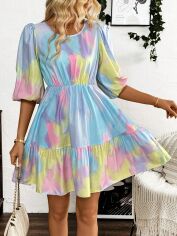 Акція на Плаття коротке літнє жіноче SHEIN GD-00150884 S Комбіноване від Rozetka