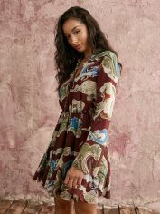 Акція на Плаття коротке літнє жіноче SHEIN GD-00150959 S Комбіноване від Rozetka