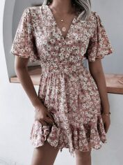 Акція на Плаття коротке літнє жіноче SHEIN GD-00152838 XL Комбіноване від Rozetka