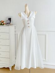 Акція на Плаття міді літнє жіноче SHEIN GD-00152856 XL Біле від Rozetka