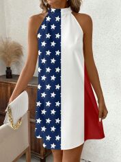 Акція на Плаття коротке літнє жіноче SHEIN GD-00151172 S Комбіноване від Rozetka