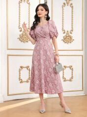 Акція на Плаття міді літнє жіноче SHEIN GD-00152220 XL Лілове від Rozetka