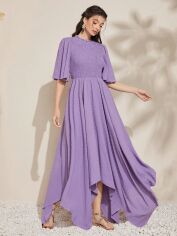 Акція на Плаття вечірнє довге літнє жіноче SHEIN GD-00152241 XL Бузкове від Rozetka
