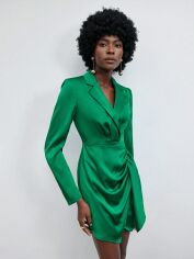 Акція на Плаття на запах коротке літнє жіноче SHEIN GD-00153448 XS Зелене від Rozetka