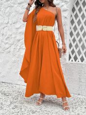 Акція на Плаття довге літнє жіноче SHEIN GD-00152673 XL Помаранчеве від Rozetka