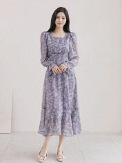 Акція на Плаття міді літнє жіноче SHEIN GD-00150458 S Бузкове від Rozetka