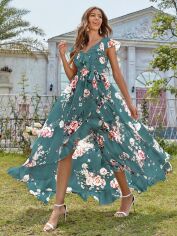 Акція на Плаття жіноче SHEIN GD-00152749 XL Сіро-зелене від Rozetka
