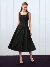 Акція на Плаття вечірнє міді літнє жіноче SHEIN GD-00153262 XS Чорне від Rozetka