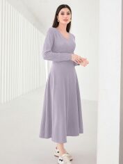 Акція на Плаття довге осіннє жіноче SHEIN GD-00152096 XL Бузкове від Rozetka