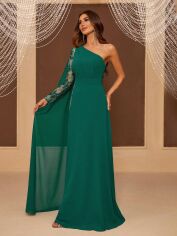 Акція на Плаття вечірнє довге літнє жіноче SHEIN GD-00153334 XS Зелене від Rozetka