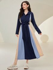 Акція на Плаття довге осіннє жіноче SHEIN GD-00152152 XL Комбіноване від Rozetka