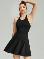 Акція на Плаття коротке літнє жіноче SHEIN GD-00151883 XL Чорне від Rozetka